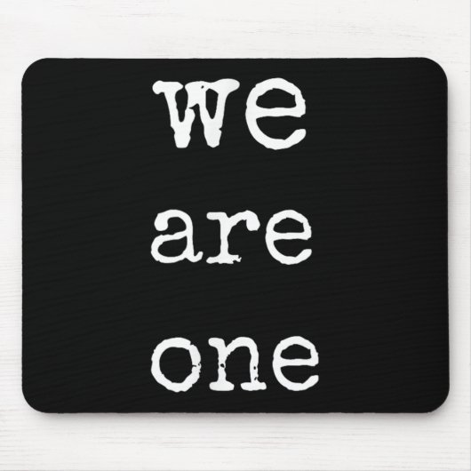 We Are One Men Graphic Insre Tee Sitive Message  マウスパッド (正面)