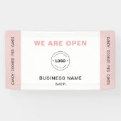 We Are Open Bakery Business Logo 横断幕 (横)