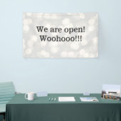 We Are Open Sign（オープンサイン） 横断幕 (トレードショー)