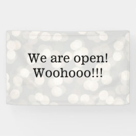 We Are Open Sign（オープンサイン） 横断幕