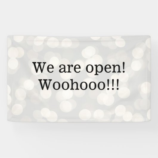 We Are Open Sign（オープンサイン） 横断幕 (横)