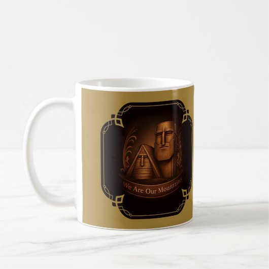 We are our mountains Mug コーヒーマグカップ (左)