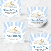 We are Over the Moon Baby Shower スクエアシール