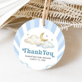 We are Over the Moon Baby Shower フェイバータグ