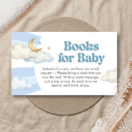 We are Over the Moon Baby Shower Books for Baby エンクロージャーカード