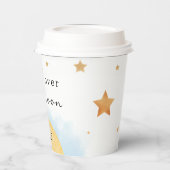 “We are over the moon” baby shower paper cup 紙コップ (左)