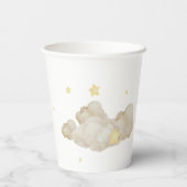 We Are Over The Moon Teddy Bear Baby Shower  紙コップ (裏面)