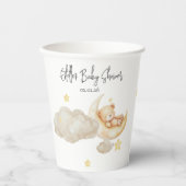 We Are Over The Moon Teddy Bear Baby Shower  紙コップ (正面)