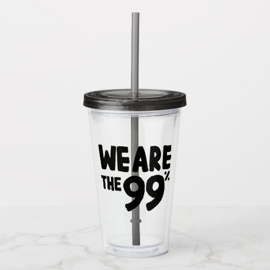We Are the 99% アクリルタンブラー (正面)
