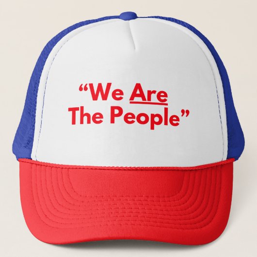 We Are The People Red Text Taxi Driver キャップ (正面)