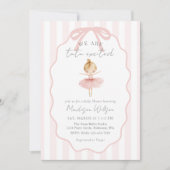 We Are Tutu Excited Ballerina Ballet Baby Shower 招待状 (正面)