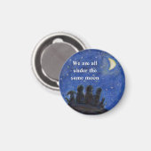 We Are Under the Same Moon Art Fridge Magnets マグネット (正面/裏面)