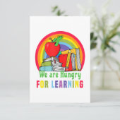 We Are Very Hungry Caterpillar Teacher For Learnin サンキューカード (スタンド正面)