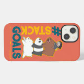 We Bare Bearsとクロエ - #StackGoals iPhoneケース (裏面横)