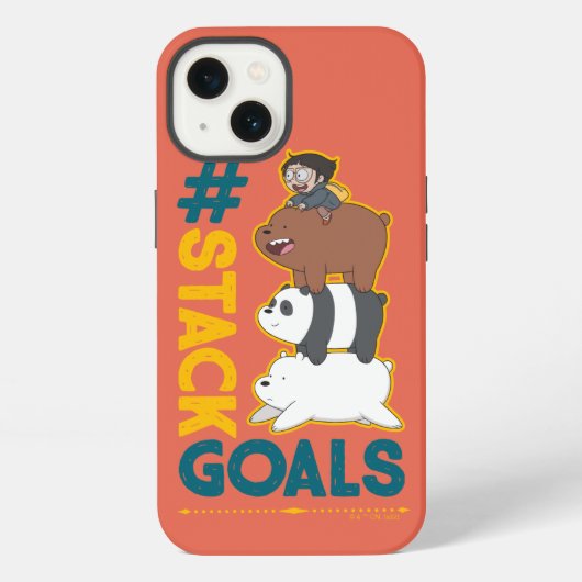 We Bare Bearsとクロエ - #StackGoals iPhoneケース (裏面)