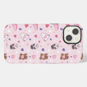 We Bare Bears - バレンタイン ハート柄 iPhoneケース (裏面横)