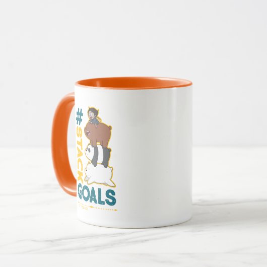 We Bare Bears and Chloe - #StackGoals マグカップ (正面左)