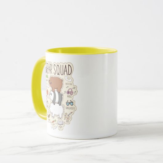 We Bare Bears - Bear Squad Journal Graphic マグカップ (正面左)