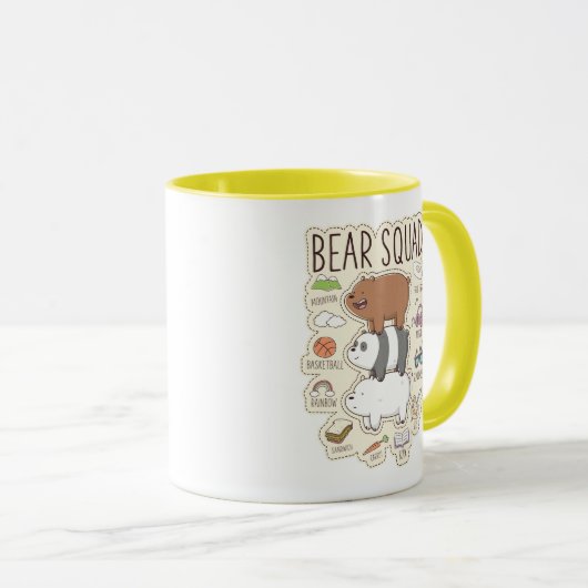 We Bare Bears - Bear Squad Journal Graphic マグカップ (正面右)