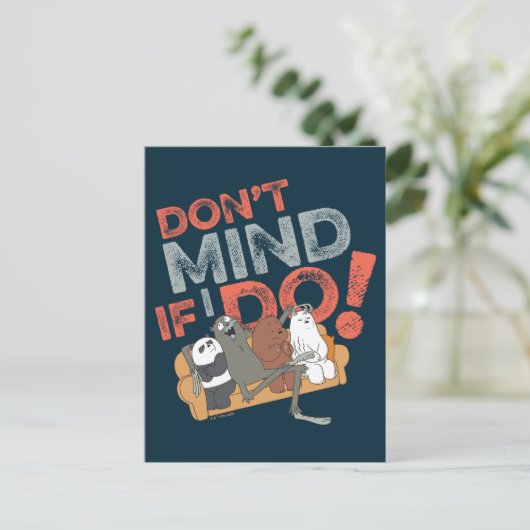 We Bare Bears & Charlie - Don't Mind If I Do! ポストカード (スタンド正面)