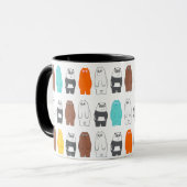 We Bare Bears Colorful Bear Pattern マグカップ (正面左)
