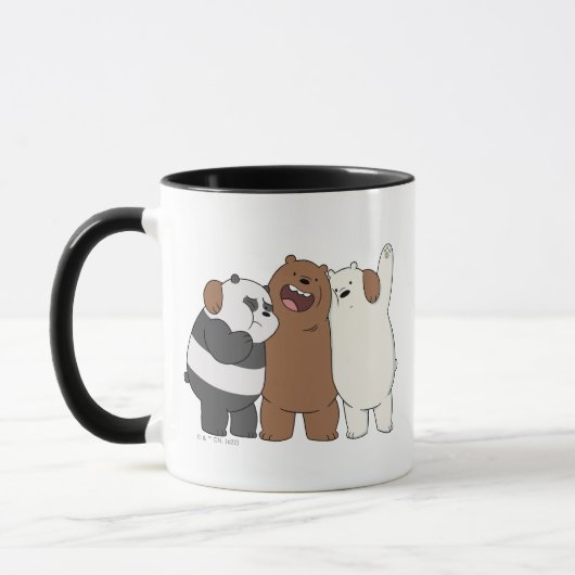 We Bare Bears Group Hug マグカップ (左)