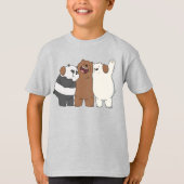 We Bare Bears Group Hug Tシャツ (正面)