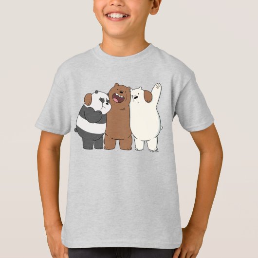 We Bare Bears Group Hug Tシャツ (正面)