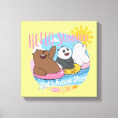 We Bare Bears - Hello Summer! Let's Have Fun キャンバスプリント (正面)