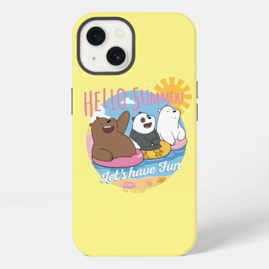 We Bare Bears - Hello Summer! Let's Have Fun iPhoneケース (裏面)