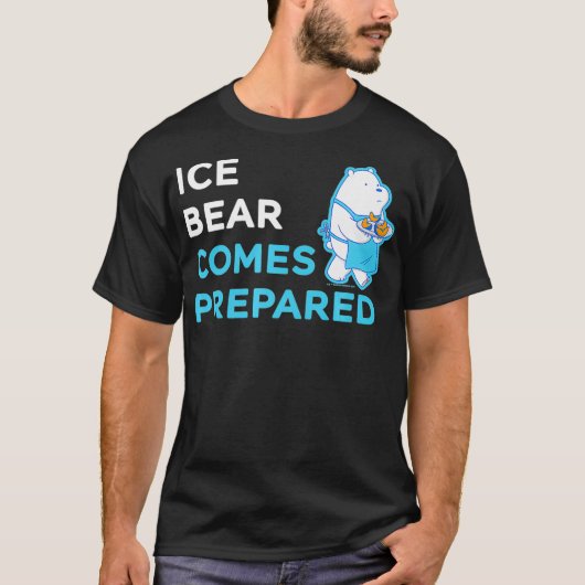 We Bare Bears Ice Bear Comes Prepared Premium  Tシャツ (正面)