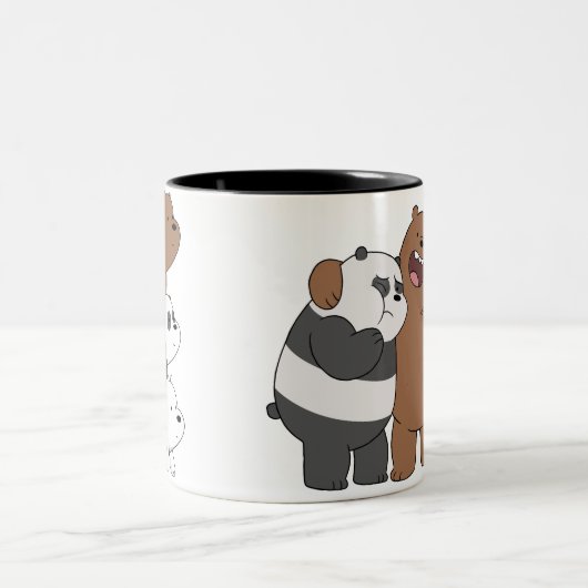 We Bare Bears Mug Double side print ツートーンマグカップ (中央)