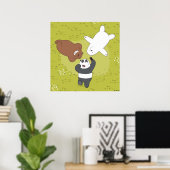 We Bare Bears - #SquadGoals ポスター (ホームオフィス)