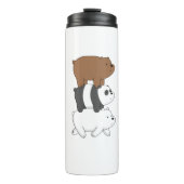 We Bare Bears Stack Tumbler | Grizz panda&Ice Bear タンブラー (正面)