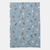 We Bare Bears - Sunglass Bears Pattern キッチンタオル (縦)