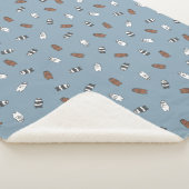 We Bare Bears - Sunglass Bears Pattern シェルパブランケット (3/4)