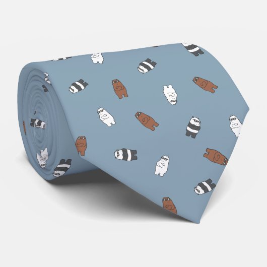 We Bare Bears - Sunglass Bears Pattern ネクタイ (ロール)