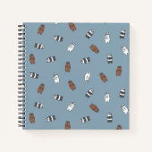 We Bare Bears - Sunglass Bears Pattern ノートブック (正面)