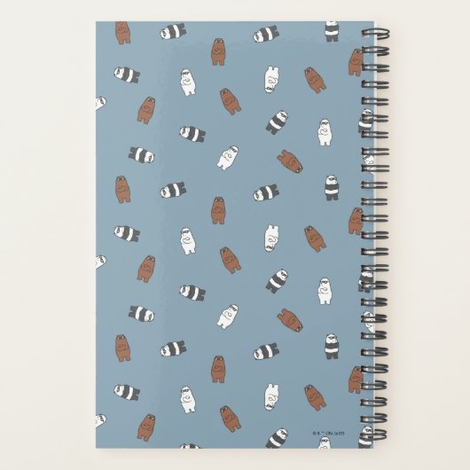 We Bare Bears - Sunglass Bears Pattern プランナー手帳 (裏面)