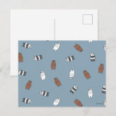 We Bare Bears - Sunglass Bears Pattern ポストカード (正面/裏面)