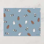 We Bare Bears - Sunglass Bears Pattern ポストカード (正面)