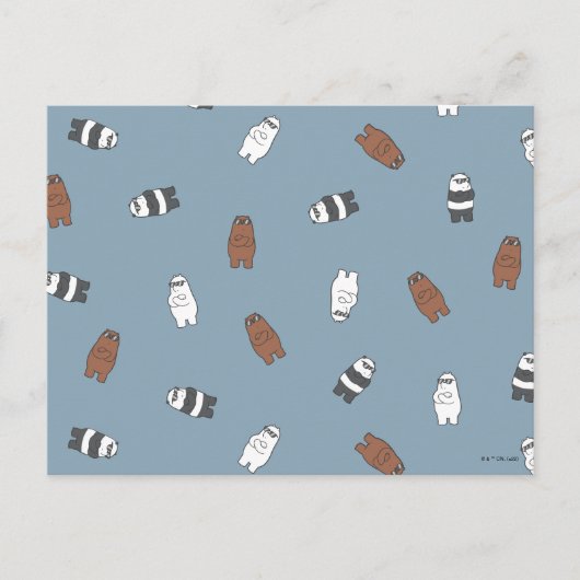 We Bare Bears - Sunglass Bears Pattern ポストカード (正面)