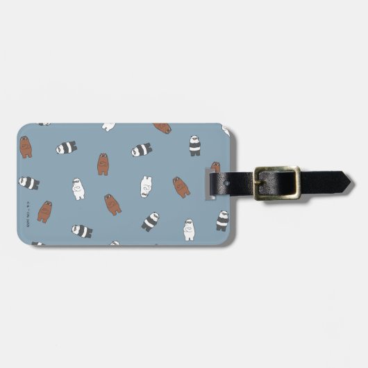 We Bare Bears - Sunglass Bears Pattern ラゲッジタグ (正面横)