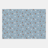 We Bare Bears - Sunglass Bears Pattern ラッピングペーパーシート (正面)