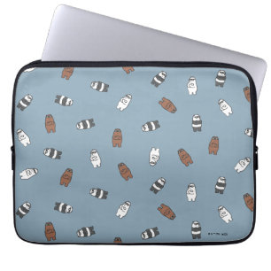 We Bare Bears - Sunglass Bears Pattern ラップトップスリーブ