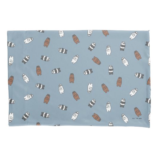 We Bare Bears - Sunglass Bears Pattern 枕カバー (正面)