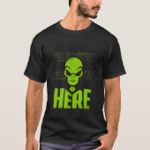 We Be Outta Here Conspiracy Alien Alien Tシャツ (正面)