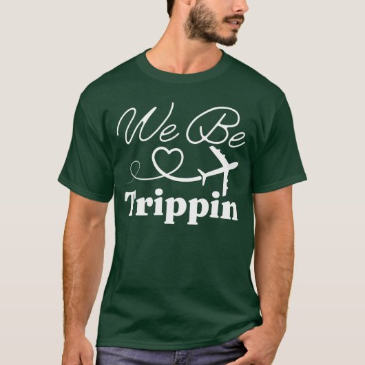 We Be Trippin Hawaii Beach Summer Vacation Family Tシャツ (正面)