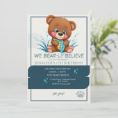 We Bearly – テ信じディ・ベア5th誕生日 招待状 (スタンド正面)