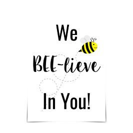 「WE BEE-lieve in You」ハッピービーカード カード